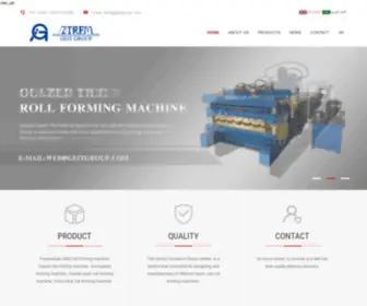 Geitformingmachine.com(China roll forming machine) Screenshot