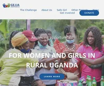 Gejja.org(Advancing opportunities for women and girls in Uganda) Screenshot