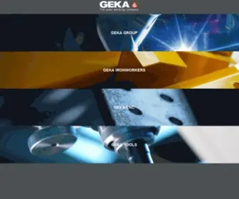 Geka-Group.com(Manufacturer of ironworkers and CNC lines) Screenshot