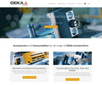 Geka-Tools.com(Tools and spare parts for Geka ironworkers and CNC lines) Screenshot