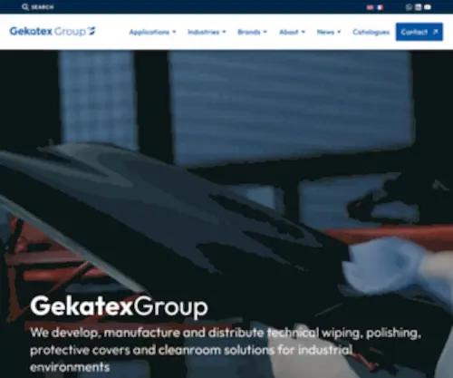 Gekatex.com(Consumables for surface preparation and protection) Screenshot