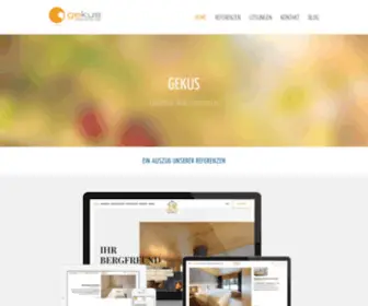 Gekus.com(Webdesign Bruneck Pustertal Südtirol) Screenshot