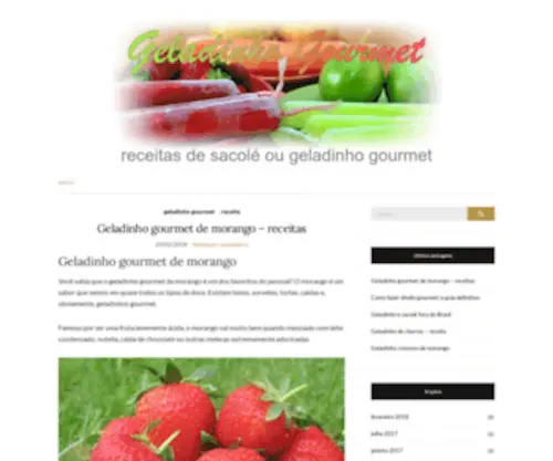 Geladinhogourmet.com.br(Geladinho Gourmet) Screenshot