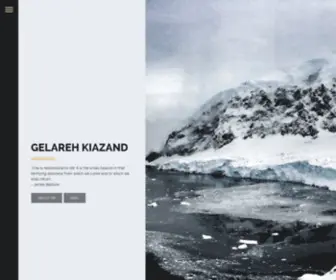 Gelarehkiazand.com(Gelareh Kiazand's Personal Website) Screenshot
