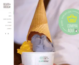 Gelatoxocolat.com(Mejores helados galletas y brownies de Santiago) Screenshot