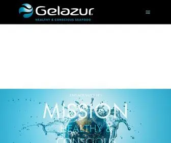 Gelazur.com(Gelazur, Healthy & Conscious Seafood) Screenshot