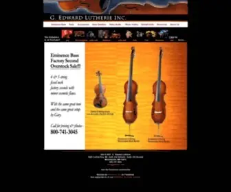 Gelbass.com(Acoustic Electric Strings) Screenshot