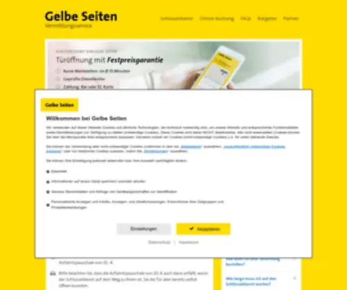 Gelbeseiten-SChluesseldienst.de(Schlüsseldienst) Screenshot