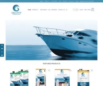 Gelcote.com(Gelcote International) Screenshot