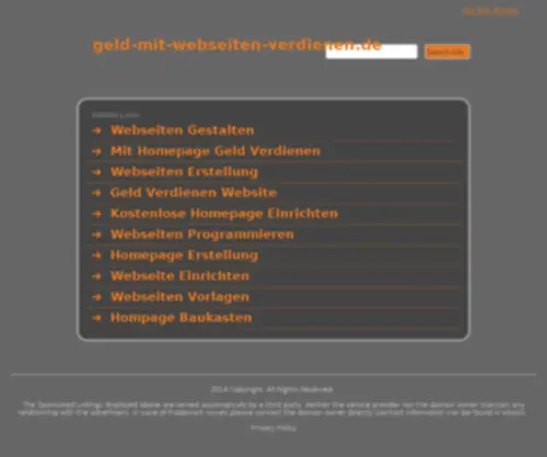Geld-MIT-Webseiten-Verdienen.de(Geld mit webseiten verdienen) Screenshot