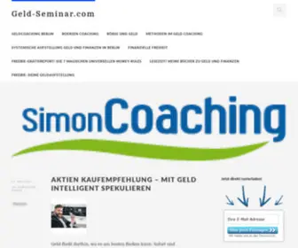 Geld-Seminar.com(Die Balance zwischen Wohlstand) Screenshot