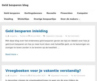 Geldbesparenblog.nl(Geld besparen blog) Screenshot