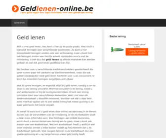 Geldlenen-Online.be(Geld lenen) Screenshot