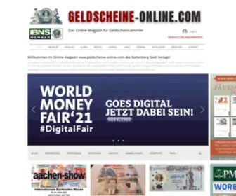 Geldscheine-Online.com(START) Screenshot