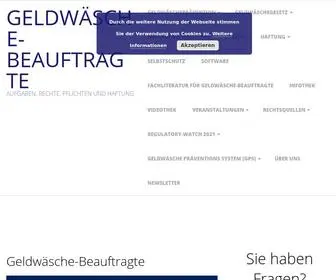 Geldwaesche-Beauftragte.de(Geldwäsche) Screenshot