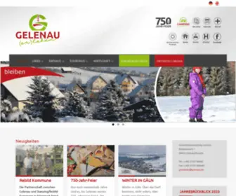 Gelenau.de(Gemeinde Gelenau) Screenshot