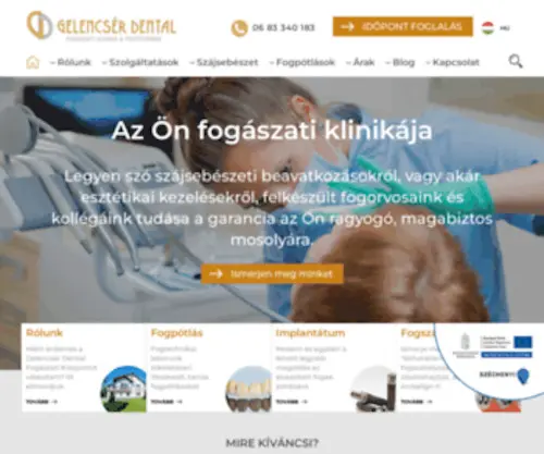 Gelencser-Dental.hu(Nyitólap) Screenshot