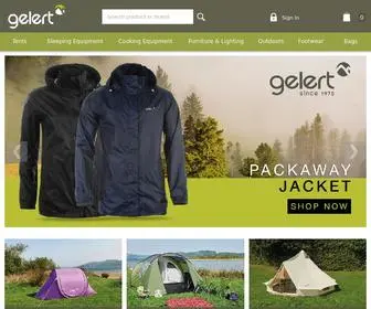 Gelert.com(Camping Equipment) Screenshot