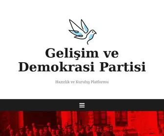Gelisimvedemokrasipartisi.com(Geli) Screenshot