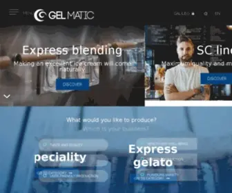 Gelmatic.com(Machines for express ice cream) Screenshot