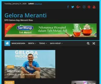 Gelorameranti.com(Gelora Meranti) Screenshot