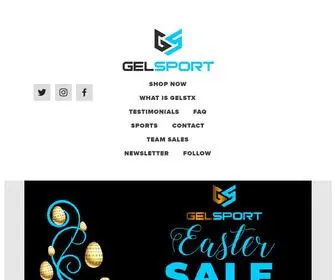 Gelstx.com(Gel Sport) Screenshot