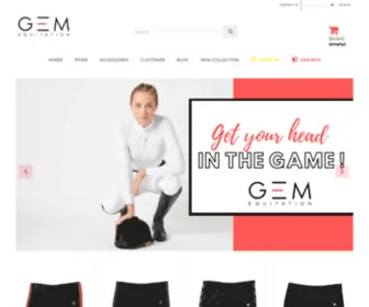 Gem-Equitation.fr(Accessoires d'équitation personnalisables de luxe pour cavalier) Screenshot