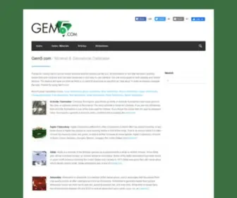 Gem5.com(Mineral & Gemstone Database) Screenshot