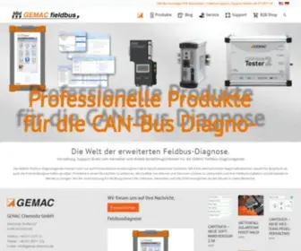 Gemac-Fieldbus.com(Feldbus-Diagnosetools der GEMAC Chemnitz GmbH) Screenshot