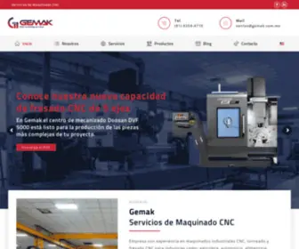 Gemak.com.mx(Maquinado CNC) Screenshot