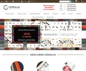 Gemalia.com(European leather & Jewelry findings) Screenshot