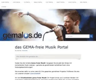 Gemalos.de(Gemafreie Musik von) Screenshot