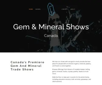 Gemandmineral.ca(Gem & Mineral Shows Canada) Screenshot