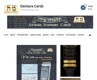 Gemaracards.com(Gemara Summary Cards) Screenshot