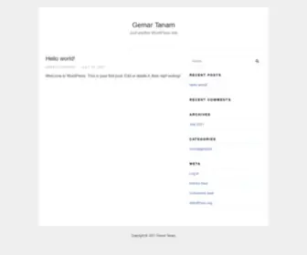Gemartanam.com(Just another WordPress site) Screenshot