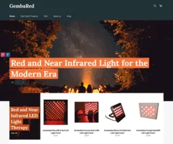 Gembared.com(GembaRed Affordable Low Flicker and Low EMF Red and NIR LED Lights) Screenshot