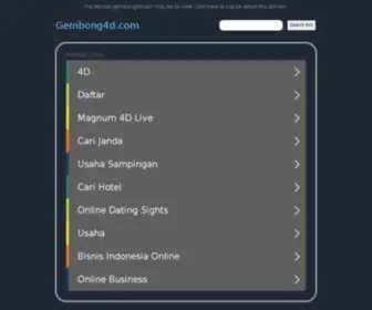 Gembong4D.com(GEMBONG4D) Screenshot