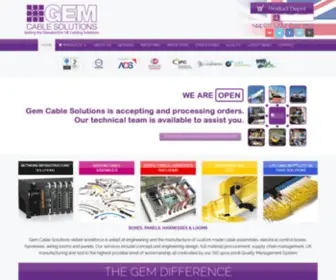 Gemcable.co.uk(Cable Assemblies) Screenshot