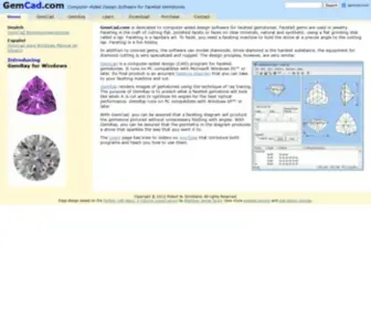 Gemcad.com(Computer-Aided Design Software for Faceted Gemstones) Screenshot