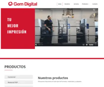 Gemdigital.mx(Impresiones de calidad) Screenshot