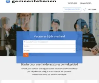 Gemeentebanen.nl(Alle vacatures bij Gemeenten) Screenshot