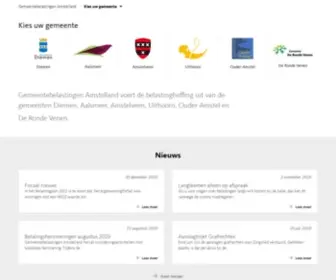 Gemeentebelastingenamstelland.nl(Gemeentebelastingen Amstelland) Screenshot