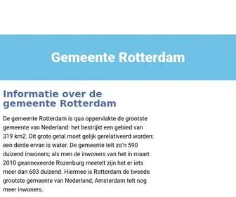 Gemeenterotterdam.nl(Gemeente Rotterdam) Screenshot