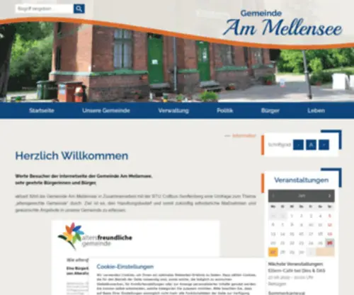 Gemeinde-AM-Mellensee.de(Gemeinde AM Mellensee) Screenshot