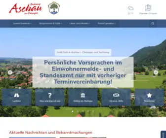 Gemeinde-Aschau.de(Gemeinde Aschau i.Chiemgau) Screenshot