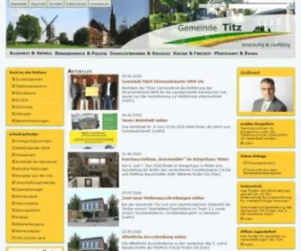 Gemeinde-Titz.de(Landgemeinde Titz) Screenshot