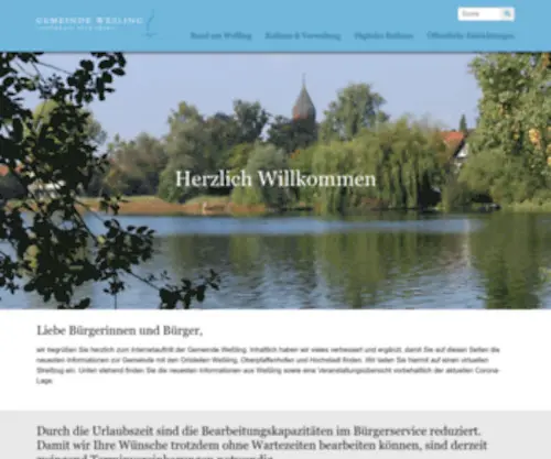 Gemeinde-Wessling.de(Startseite) Screenshot