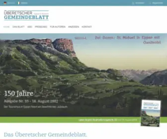 Gemeindeblatt-Notiziario.eu(Das Überetscher Gemeindeblatt berichtet über das Geschehen in Eppan und Kaltern) Screenshot