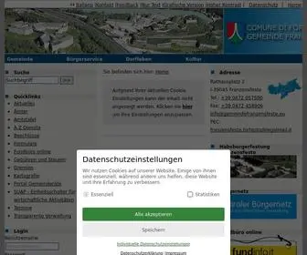 Gemeindefranzensfeste.eu(Gemeinde Franzensfeste) Screenshot