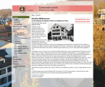 Gemeindeverein-Wettswil.ch(Startseite Gemeindeverein Wettswil a.A) Screenshot